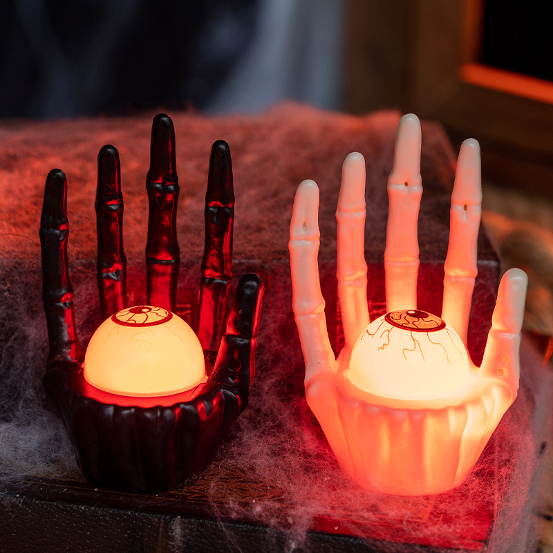 Lighting Decor House - 1-10個 ハロウィンパーティー テーブルデコレーション 小道具 パンプキンライト ゴーストハンド