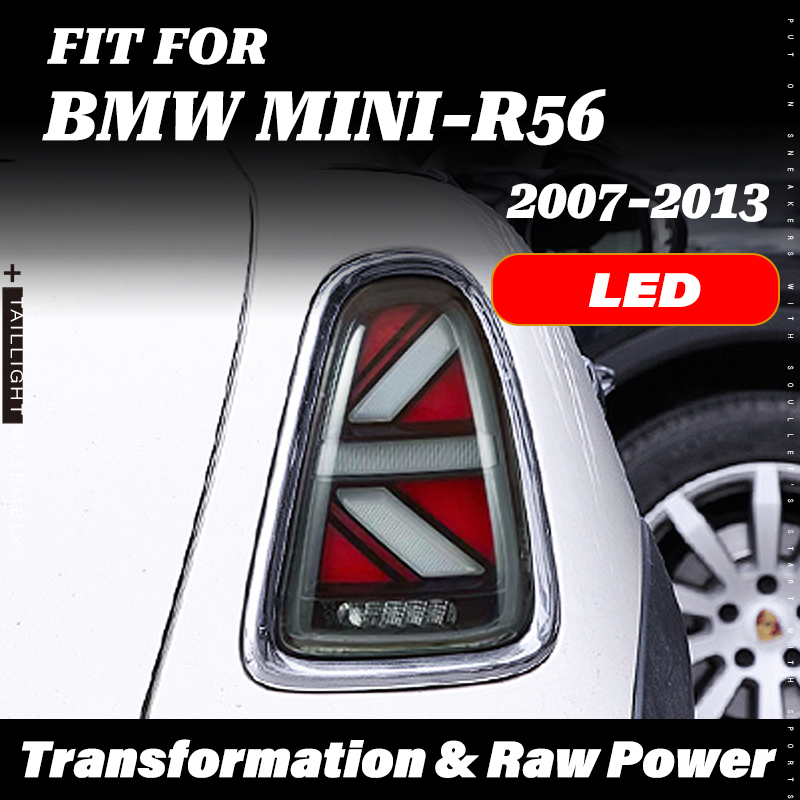 Union Lighting & Decor - MINI Cooper R56（2007-2013）用F56ユニオンジャックフェイスリフトアップグレードテールライトアセンブリ（シーケンシャルダイナミックブリージングアニメーション付き）