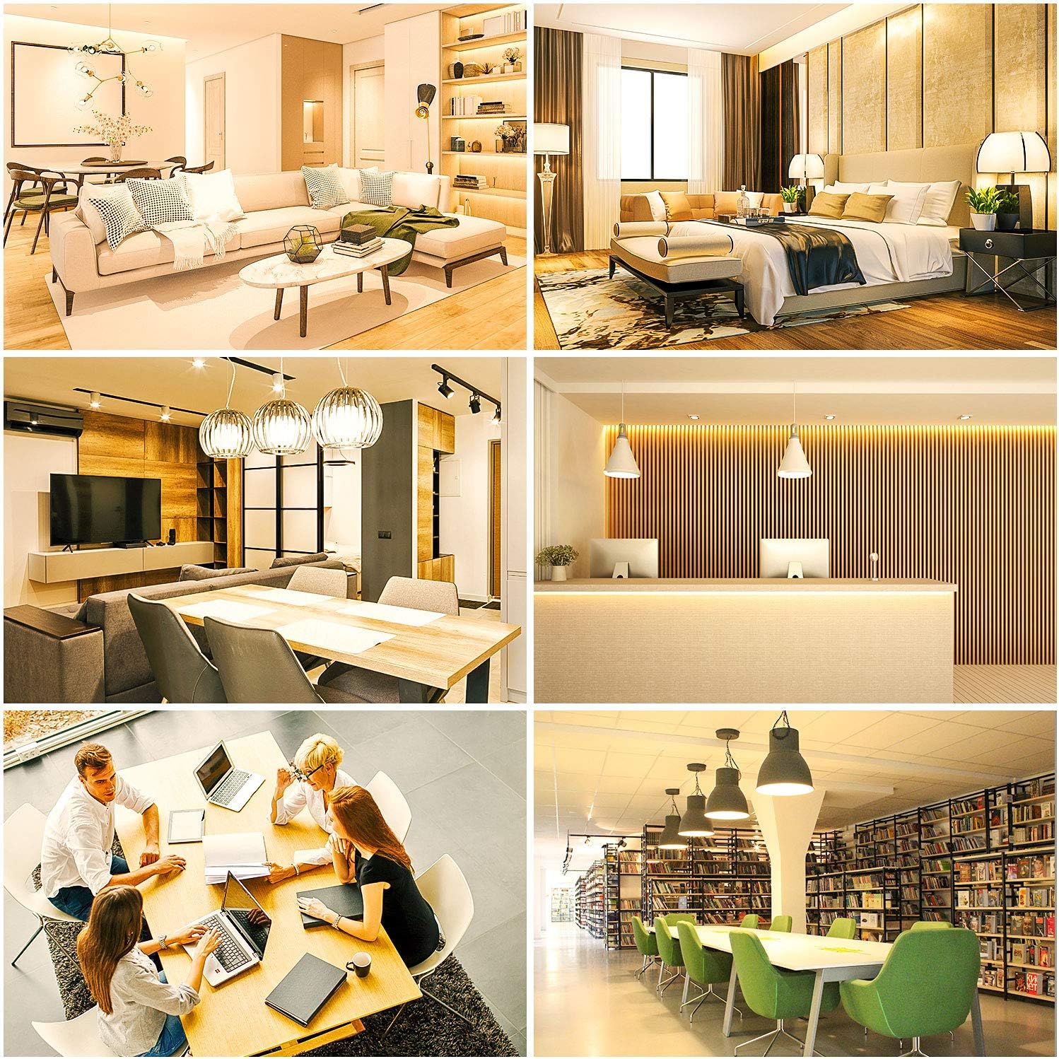 調光可能なLED高ルーメン電球、ウォームホワイトナイトライト - Decor Lighting Hours のレビューと価格