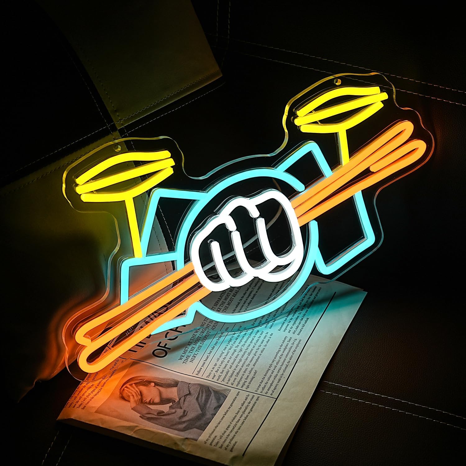 ドラムセットネオンサインUSB電源式楽器LEDネオンライト、 - Lighting Decoration Ideas のレビューと価格