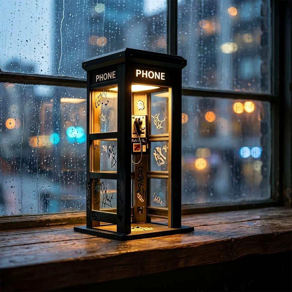 レトロな落書き電話ボックス型テーブルランプ ミニロンドン電話 - Lighting Decoration Ideas のレビューと価格