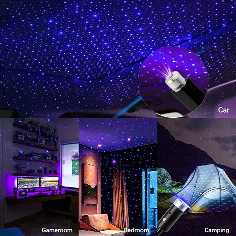 ミニカー LED スターナイトライトプロジェクター USB  - Star Projector Night のレビューと価格