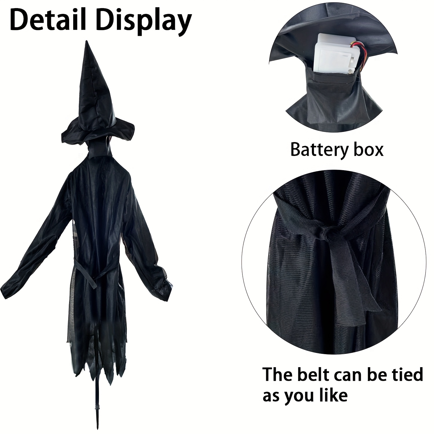 ハロウィーンの魔女飾り、屋外用。手をつないでいる魔女の形をし - Lighting Decor House のレビューと価格