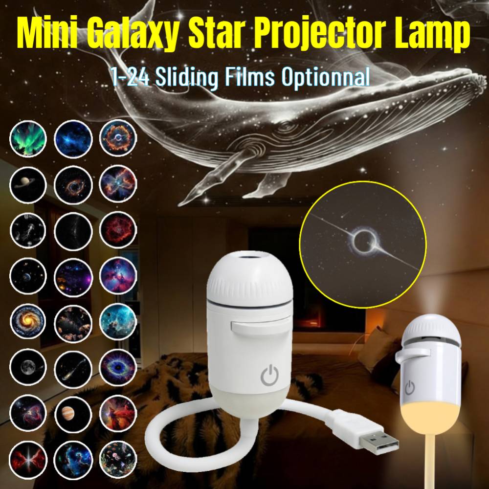 ミニギャラクシースターナイトライトプロジェクター360 °  - Star Projector Night のレビューと価格
