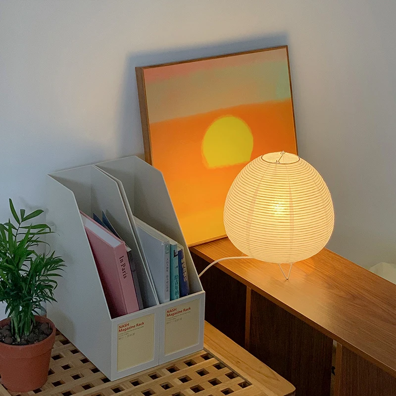 日本のライスペーパーランタン Led テーブルランプリビング - Floor Lamp Tripod のレビューと価格