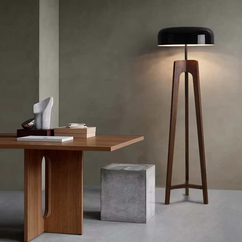 和風レトロフロアランプ,高品質ウォールナット,3本足,書斎, - Floor Lamp Tripod のレビューと価格