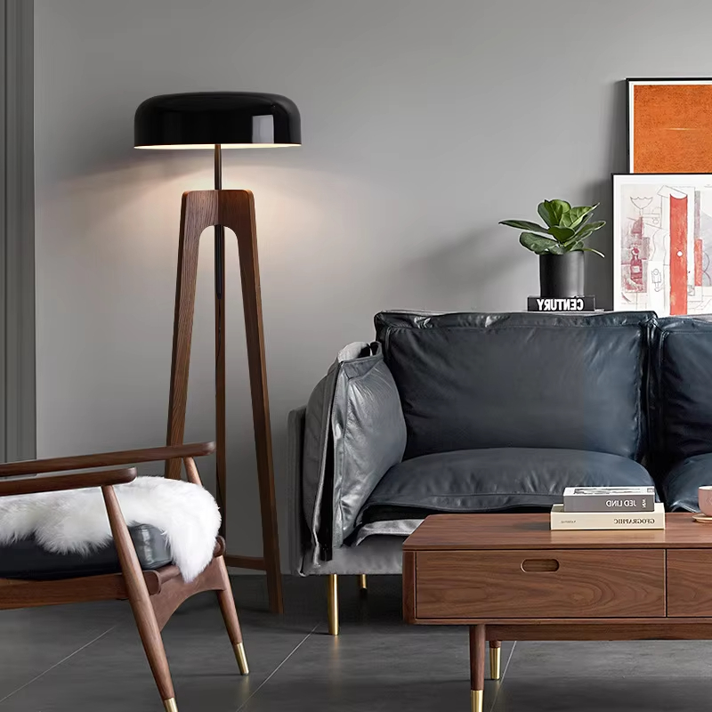 和風レトロフロアランプ,高品質ウォールナット,3本足,書斎, - Floor Lamp Tripod のレビューと価格