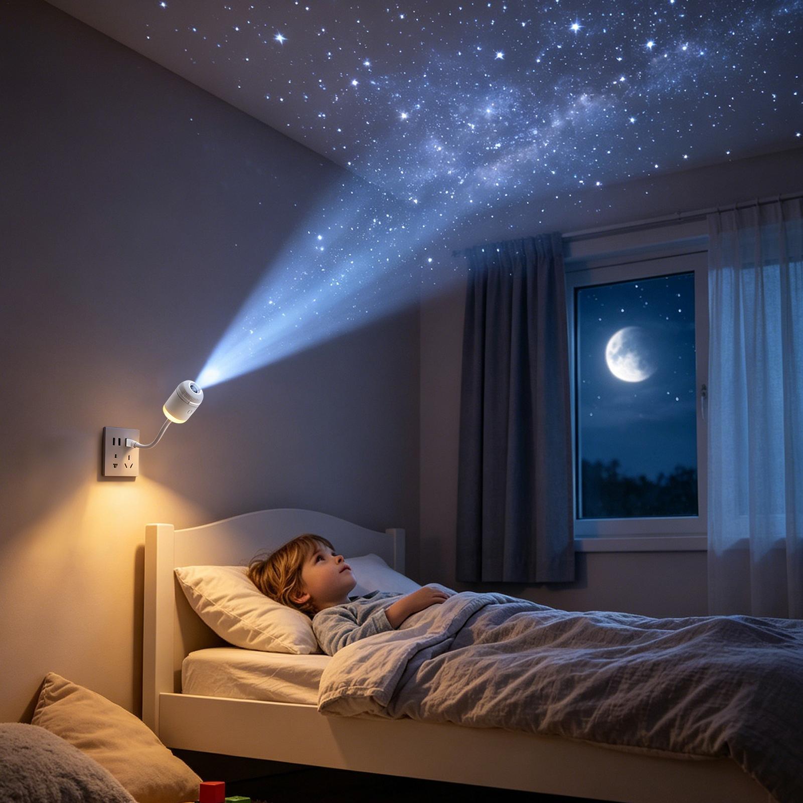 24枚の投影スライド付き2in1ミニUSBギャラクシースター - Star Projector Night のレビューと価格